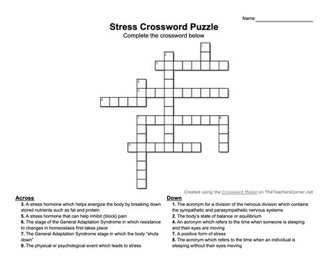 crossword clue for stress|stress crossword clue 6 letters.